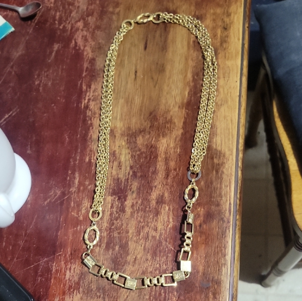 30" MCM Gold Chain Necklace